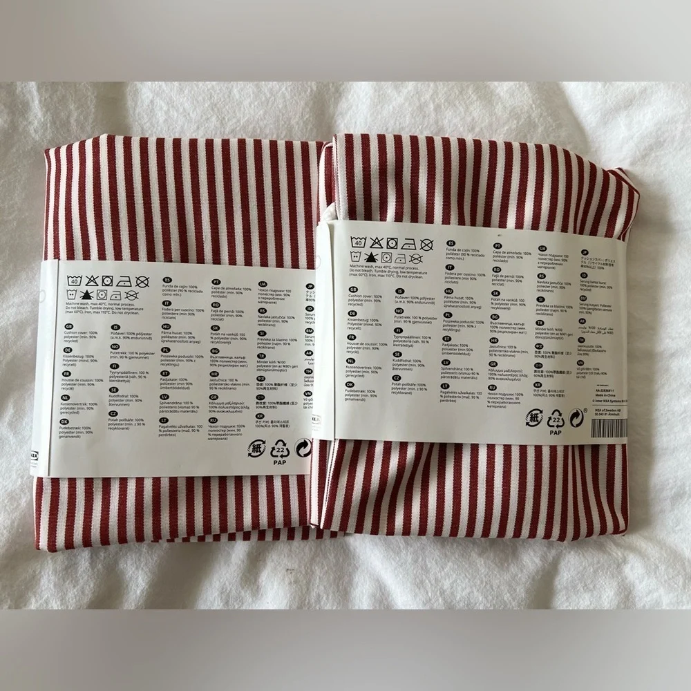 Ikea Gullbergso Set 2- Outdoor Pillow Cushion Cover 20x20